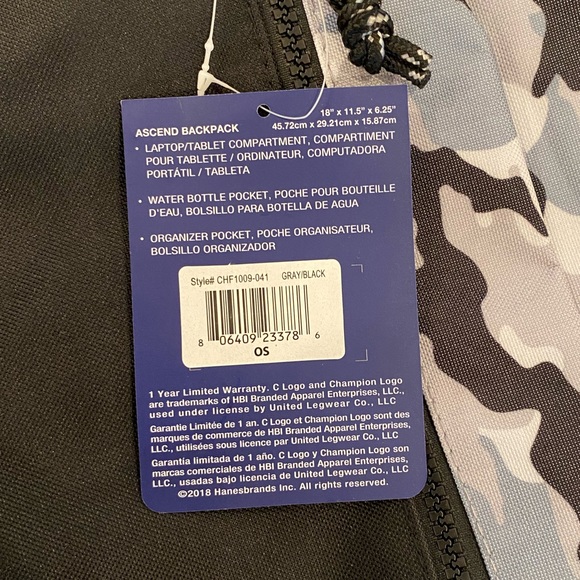 CHAMPION Ascend Camo Backpack - Picture 7 of 7